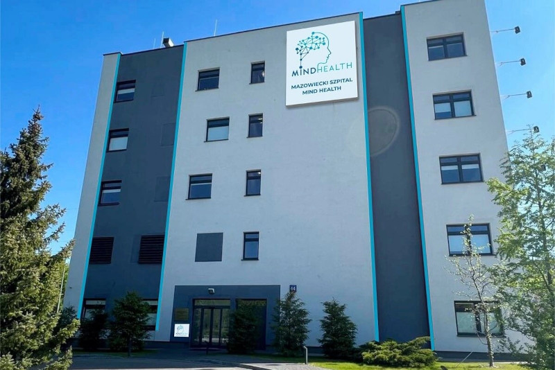 Szpital psychiatryczny w Warszawie: widok budynku