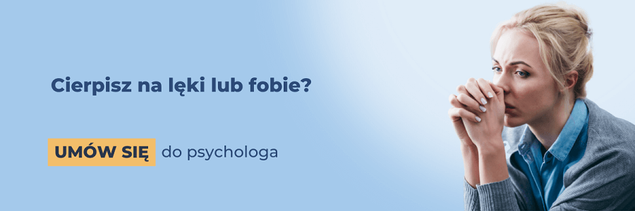 Zaburzenia lękowe: baner umów wizytę